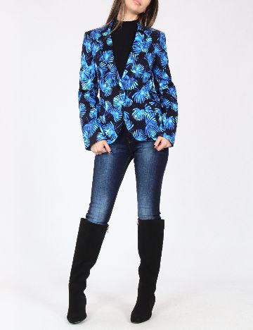 Sacou Zara, negru/albastru