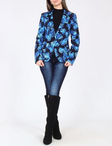 Sacou Zara, negru/albastru