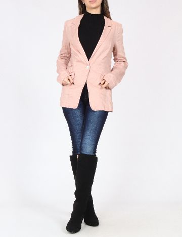 Sacou Zara, roz pudra