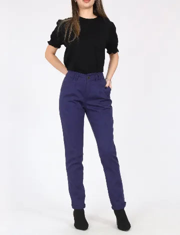 Pantaloni Bershka, bleumarin