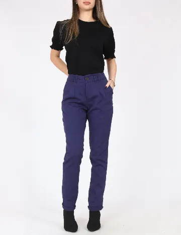 Pantaloni Bershka, bleumarin
