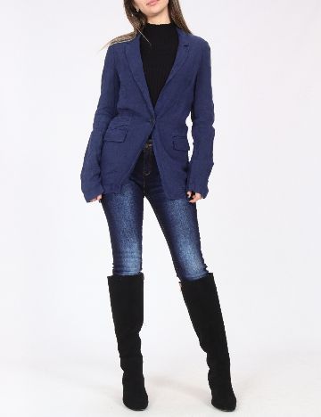 Sacou Zara, bleumarin