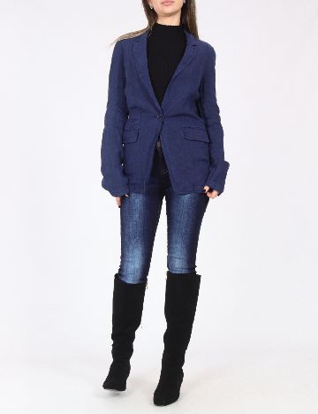 Sacou Zara, bleumarin