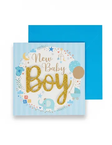 Felicitare, albastru