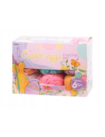 Set crosetat oua de Paste AVEC, mix culori