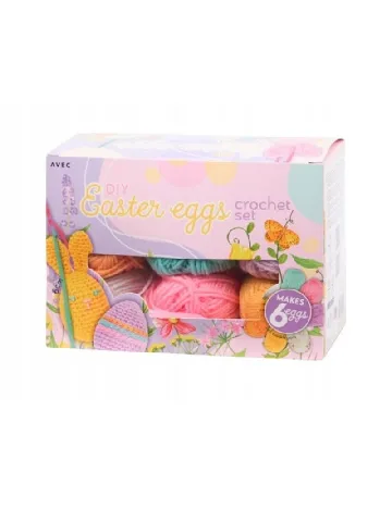 Set crosetat oua de Paste AVEC, mix culori