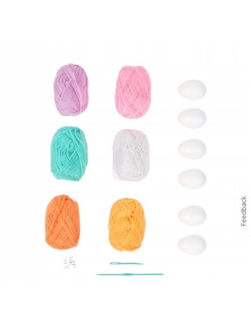 Set crosetat oua de Paste AVEC, mix culori