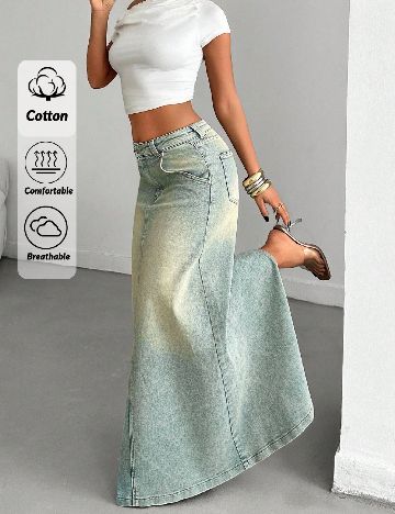 Fusta SHEIN, albastru