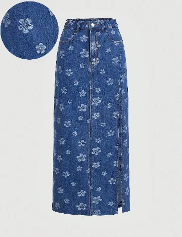 Fusta SHEIN, albastru