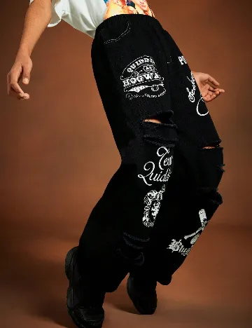 Blugi Shein Kids, negru