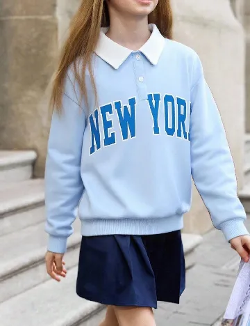 Bluza Shein Kids, albastru