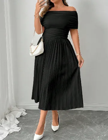 Rochie medie SHEIN CURVE, negru