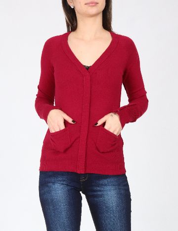 Cardigan Zara, rosu