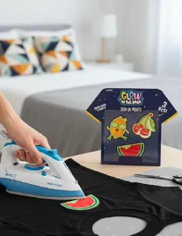 Stickere termoadezive 3 bucati AVEC, mix culori