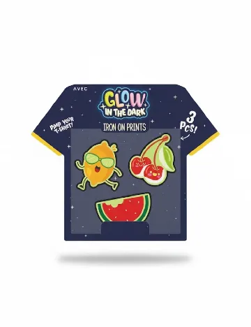 Stickere termoadezive 3 bucati AVEC, mix culori