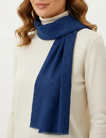 Esarfa Pull&Bear, bleumarin/negru