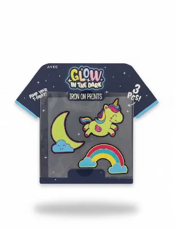 Stickere termoadezive 3 bucati AVEC, mix culori