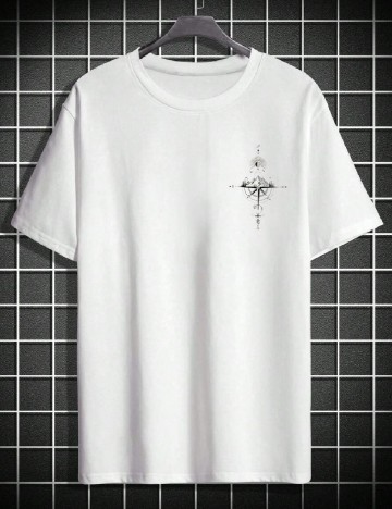 Tricou Oversize SHEIN, alb