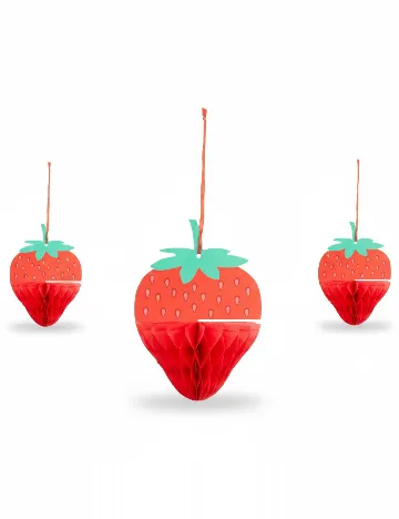 Set decoratiuni 3 bucati DLP Industry, rosu