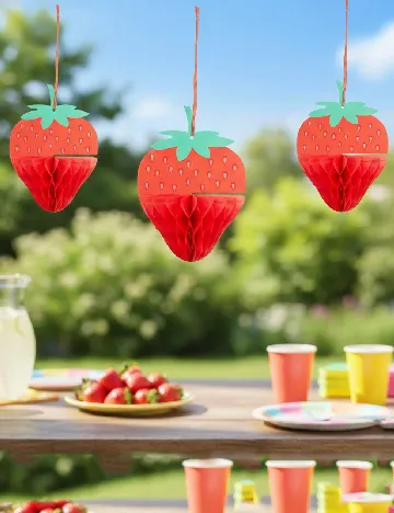 Set decoratiuni 3 bucati DLP Industry, rosu