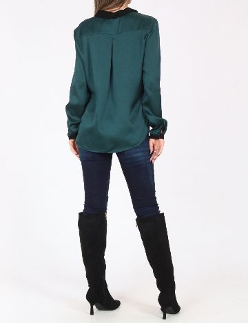 Camasa Zara, verde inchis