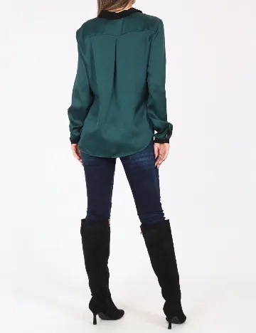 Camasa Zara, verde inchis