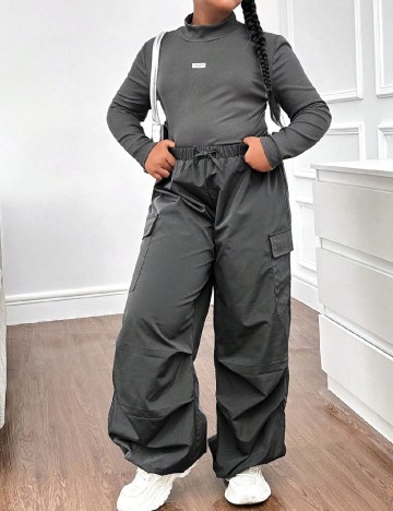 Compleu Shein Kids, gri