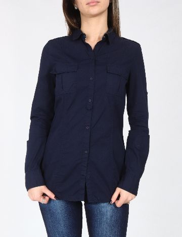 Camasa Zara, bleumarin