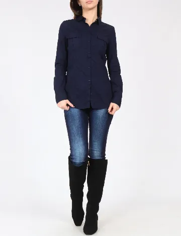 Camasa Zara, bleumarin