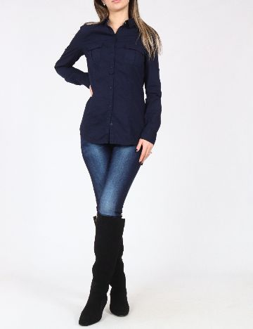 Camasa Zara, bleumarin