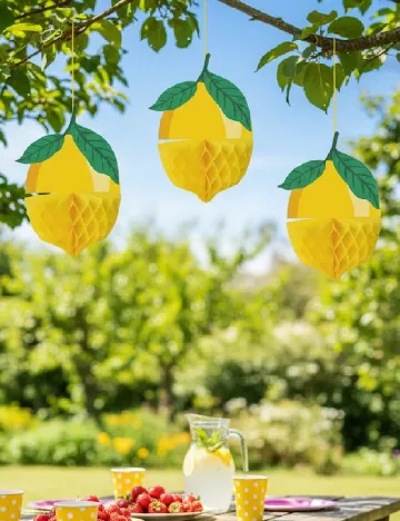 Set decoratiuni 3 bucati DLP Industry, galben