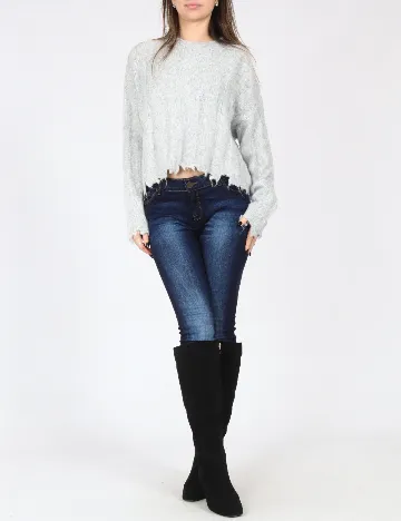 Pulover Bershka, gri