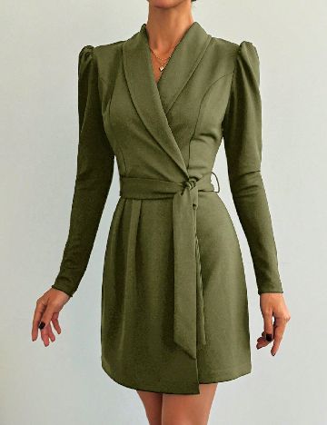 Rochie scurta SHEIN, verde