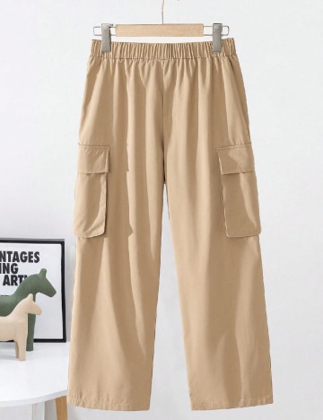 Pantaloni Shein Kids, crem