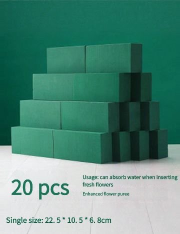 Set bureti pentru aranjamente florale SHEIN, verde