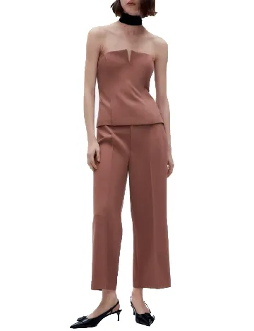 Top Zara, roz pudra inchis