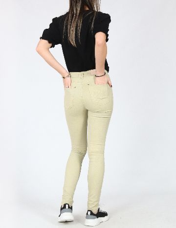 Pantaloni Pull&Bear, verde deschis