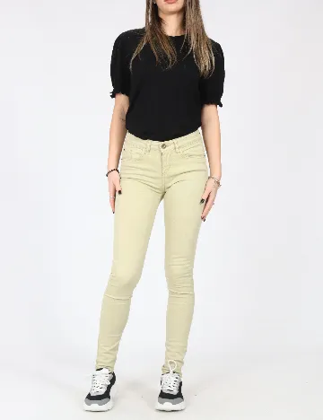 Pantaloni Pull&Bear, verde deschis