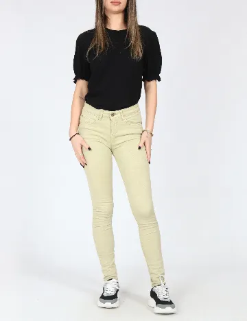 Pantaloni Pull&Bear, verde deschis