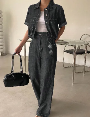 Compleu Dazy, gri inchis