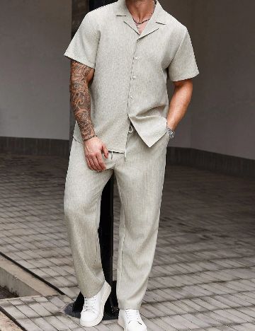 Compleu SHEIN Plus Size Men, gri