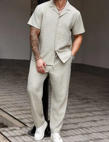 Compleu SHEIN Plus Size Men, gri