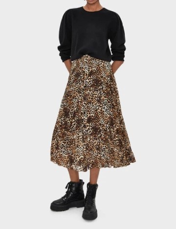 Fusta Bershka, animal print