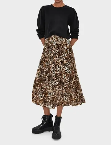 Fusta Bershka, animal print