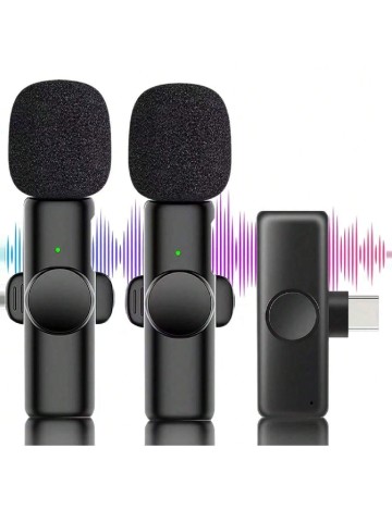 Mini microfon wireless pentru telefon SHEIN, negru