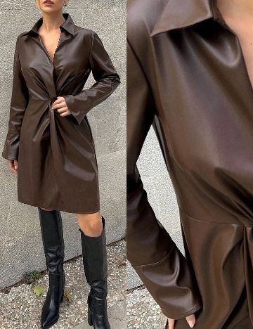 Rochie scurta SHEIN, maro