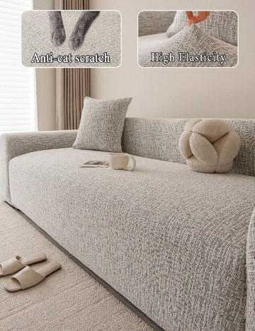 Husa pentru canapea de doua persoane SHEIN, gri