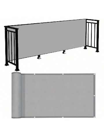 Prelata impermeabila pentru balcon SHEIN, gri