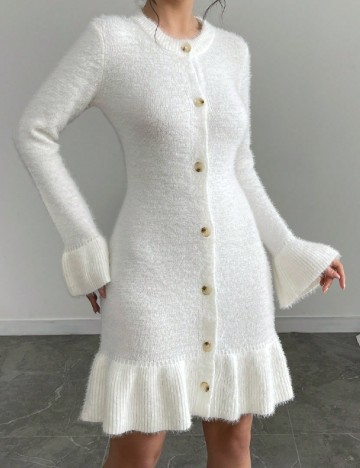 Rochie scurta SHEIN, alb
