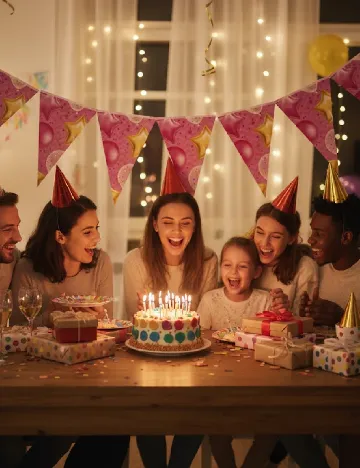 Ghirlanda pentru petrecere DLP Industry, mix culori